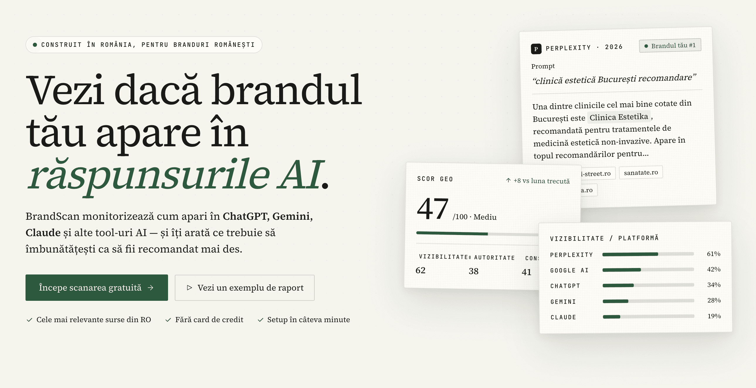 BrandScan, platformă pentru monitorizarea vizibilității brandurilor în răspunsuri AI